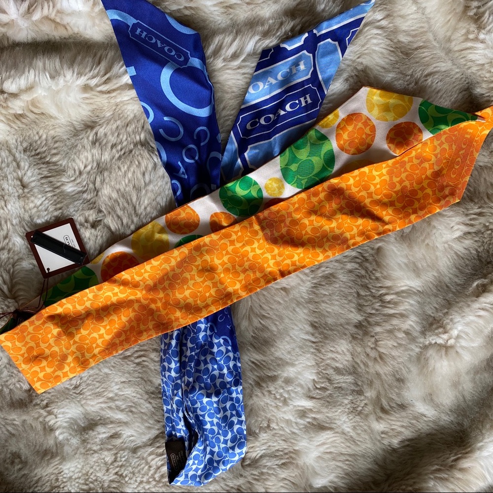 COACH 100% Silk Scarves